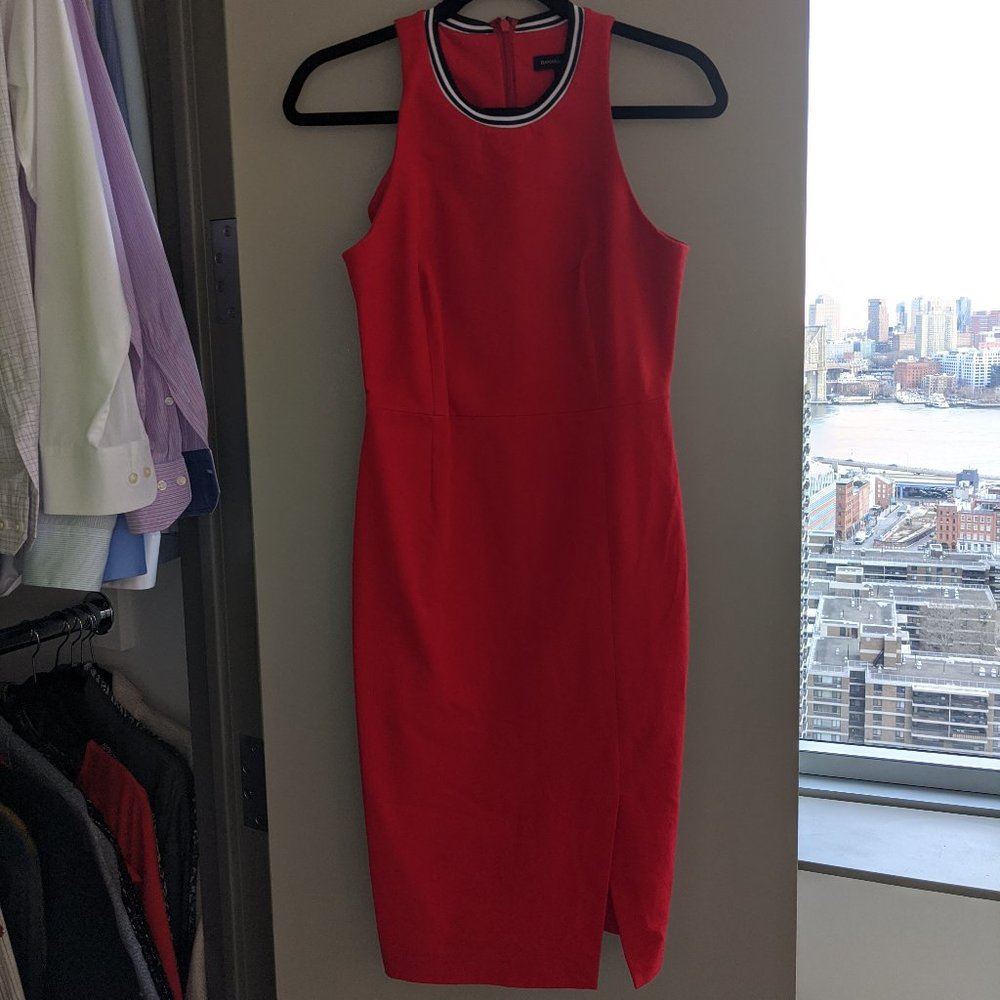 Red Stretchy Banana Republic Dress
